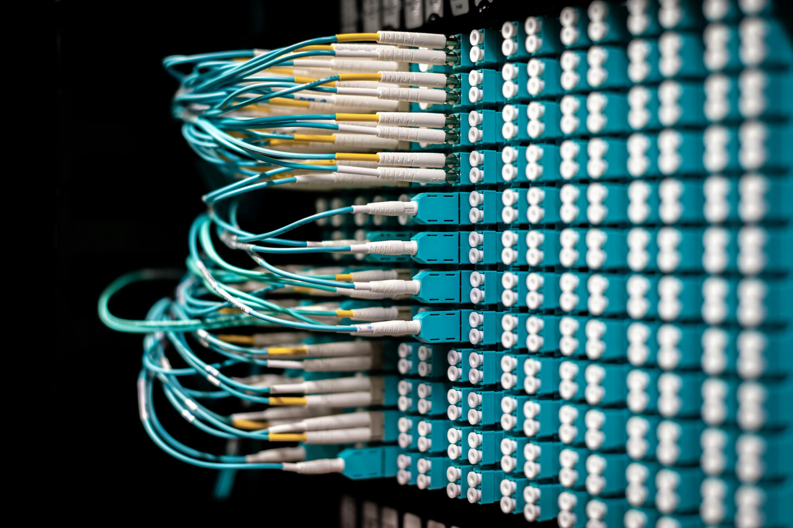 row of lc connectors